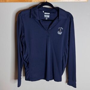 Adidas Vintage US Open Navy ClimaCool Polo Shirt